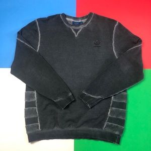 adidas Gray & Black Crewneck Sweater Size Medium